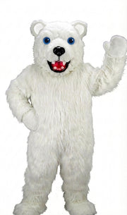 Jr. Polar Bear Mascot (Thermolite) - Long fur / White mascot costume