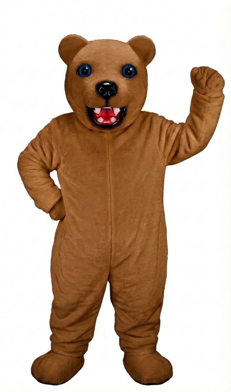 Jr. Polar Bear Mascot (Thermolite) - Medium fur / Brown mascot costume