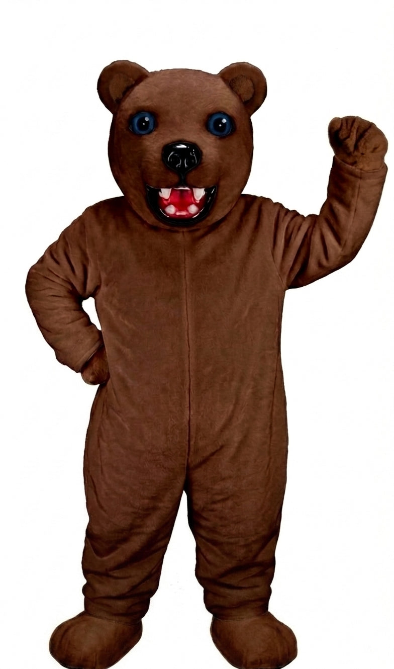 Jr. Polar Bear Mascot (Thermolite) - Short fur / Chocolate Brown mascot costume