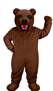 Jr. Polar Bear Mascot (Thermolite) - Short fur / Chocolate Brown mascot costume