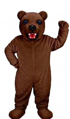 Jr. Polar Bear Mascot (Thermolite) - Short fur / Chocolate Brown mascot costume