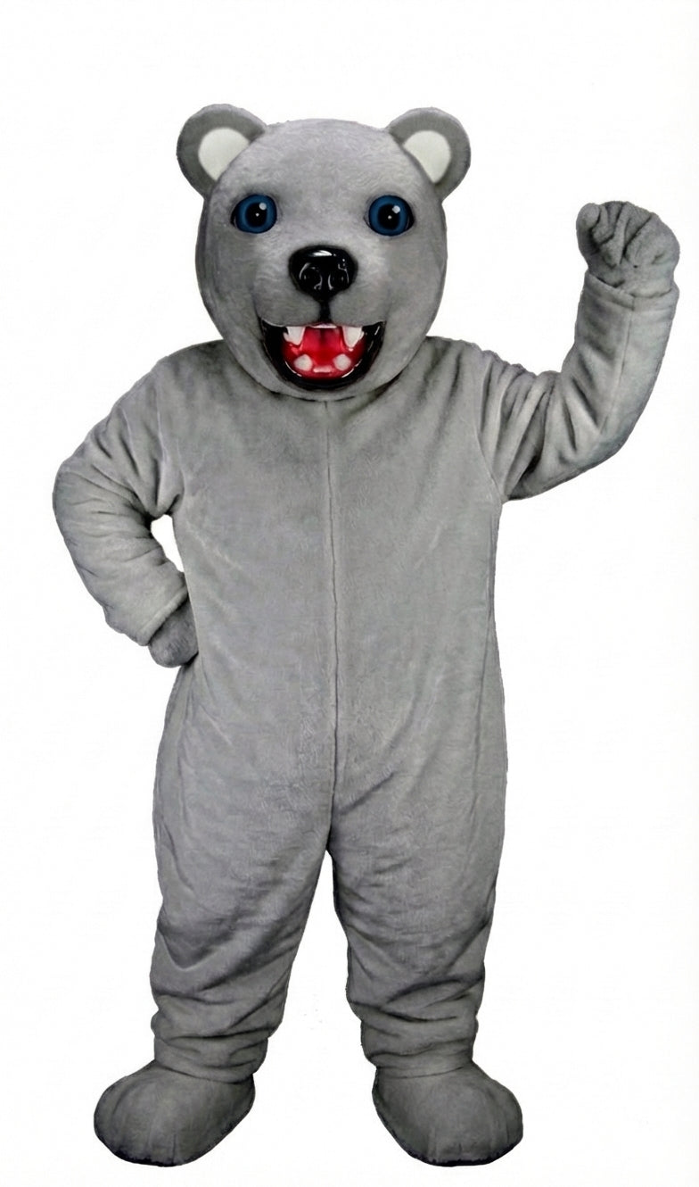 Jr. Polar Bear Mascot (Thermolite) - Short fur / Grey mascot costume