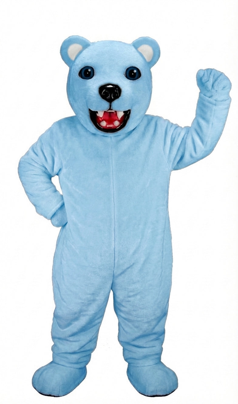 Jr. Polar Bear Mascot (Thermolite) - Short fur / Light blue mascot costume