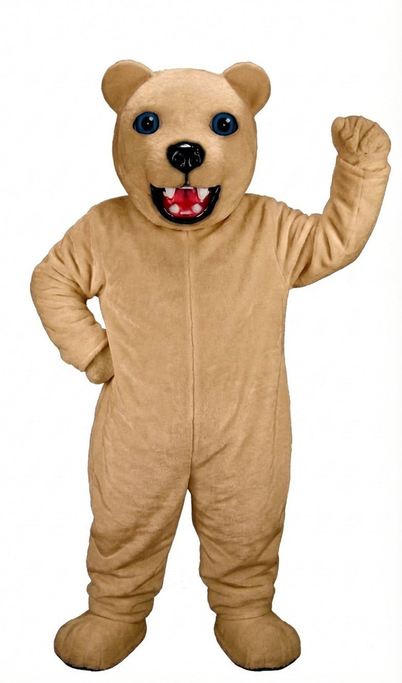 Jr. Polar Bear Mascot (Thermolite) - Short fur / Light Brown mascot costume