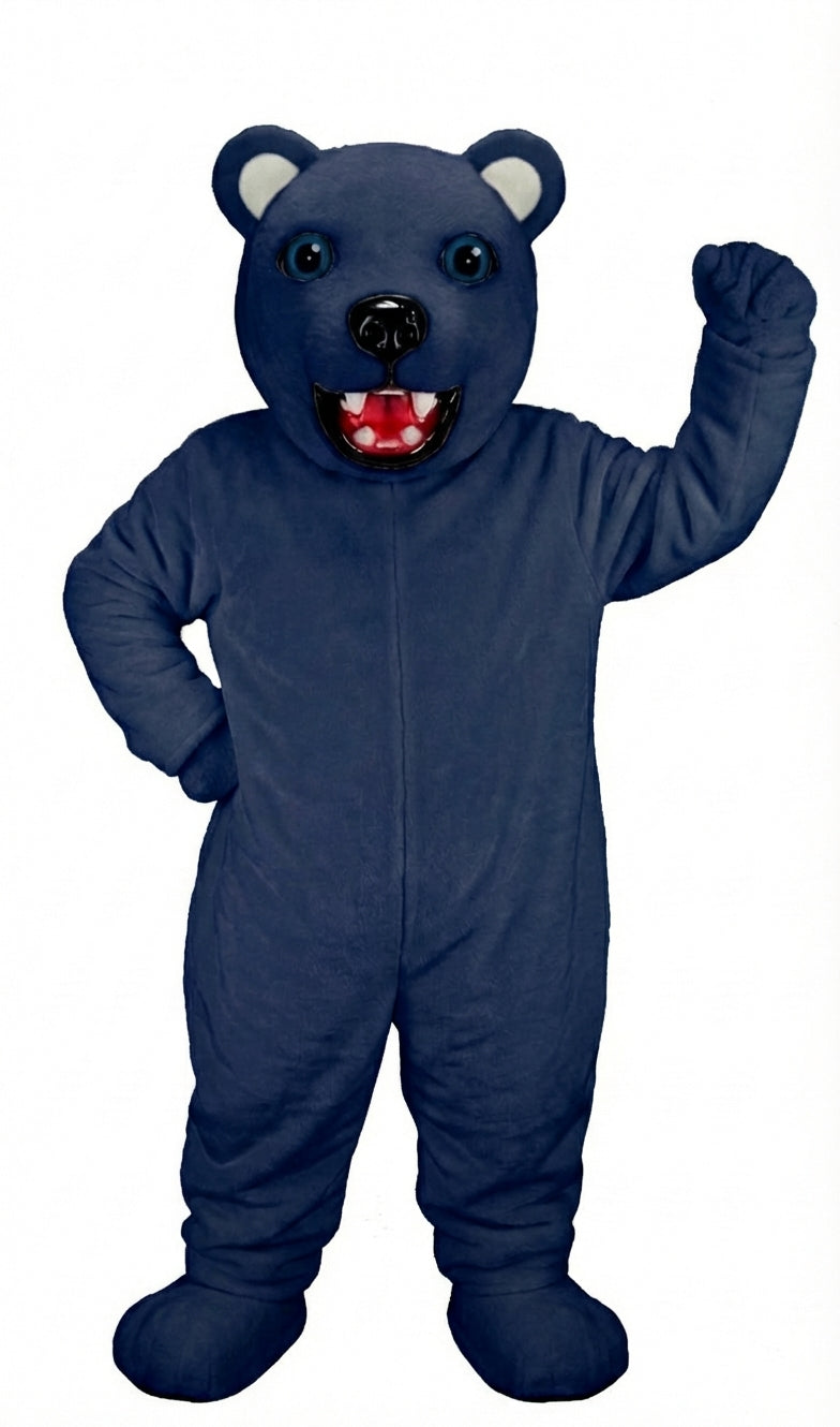 Jr. Polar Bear Mascot (Thermolite) - Short fur / Navy Blue mascot costume