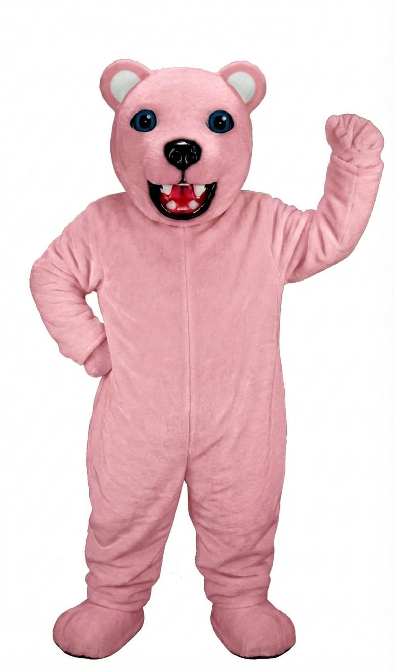 Jr. Polar Bear Mascot (Thermolite) - Short fur / Pink mascot costume