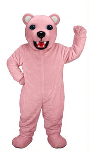Jr. Polar Bear Mascot (Thermolite) - Short fur / Pink mascot costume