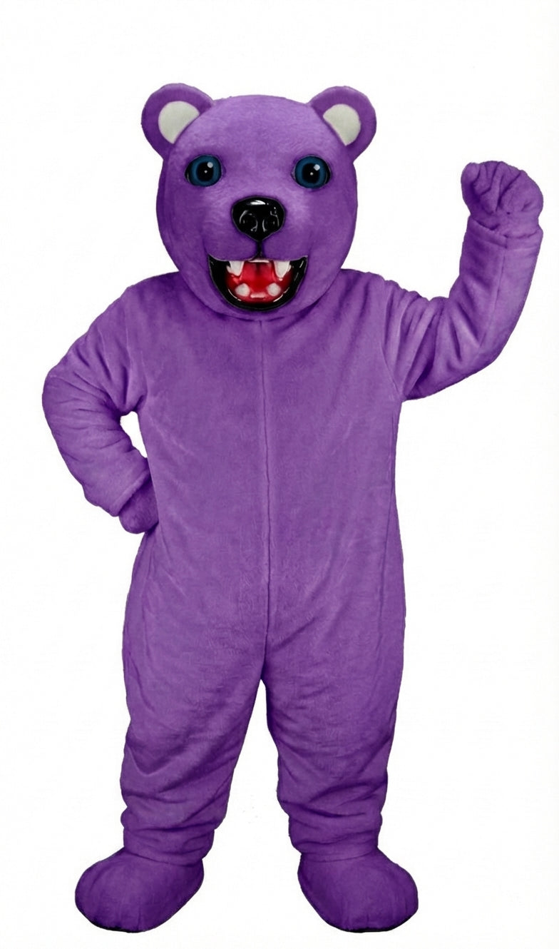 Jr. Polar Bear Mascot (Thermolite) - Short fur / Purple mascot costume