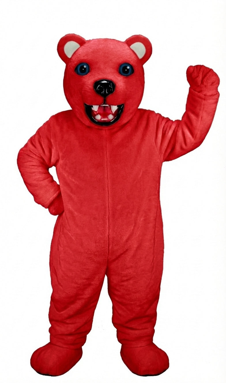 Jr. Polar Bear Mascot (Thermolite) - Short fur / Red mascot costume