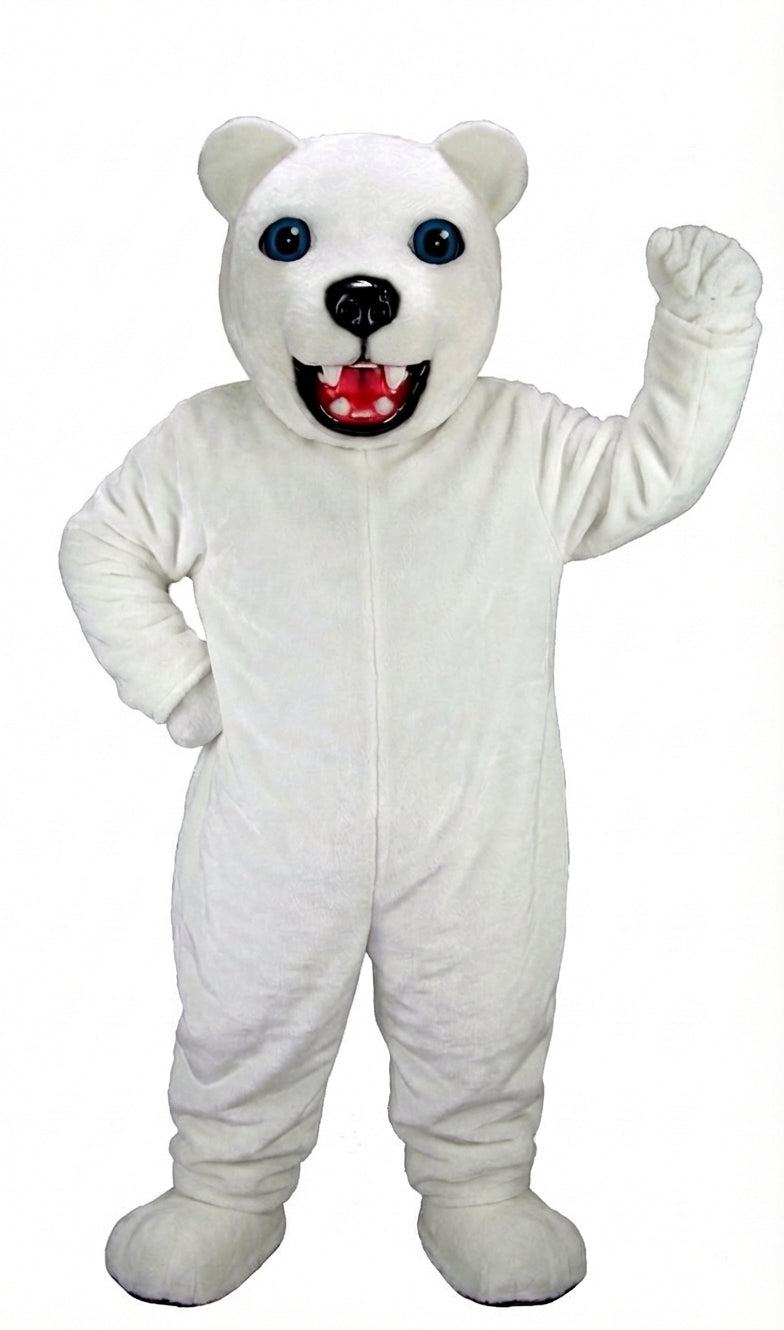 Jr. Polar Bear Mascot (Thermolite) - Short fur / White mascot costume