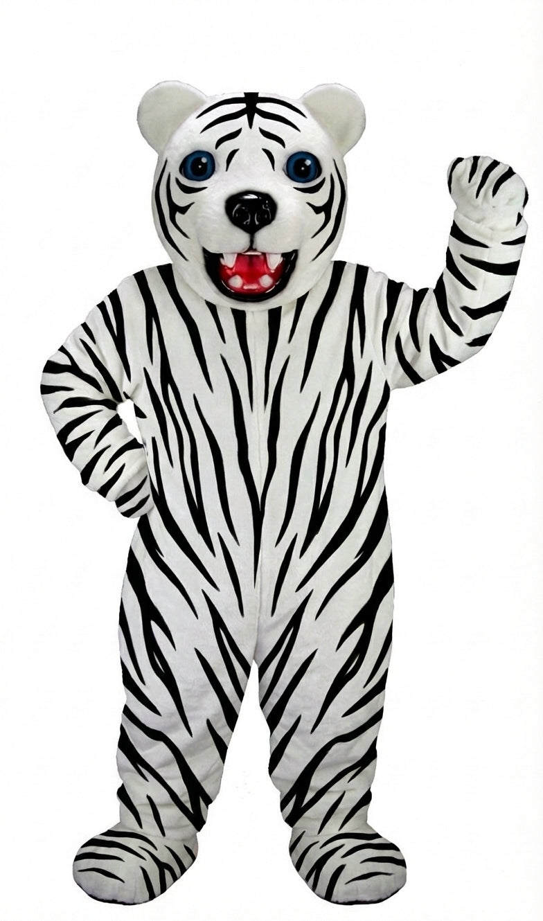 Jr. Polar Bear Mascot (Thermolite) - Short fur / Zebra mascot costume