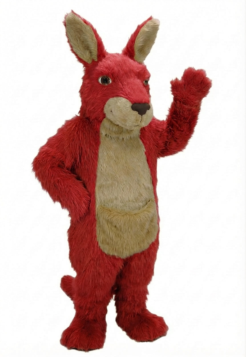 Kangaroo Mascot - Long fur / Red mascot costume