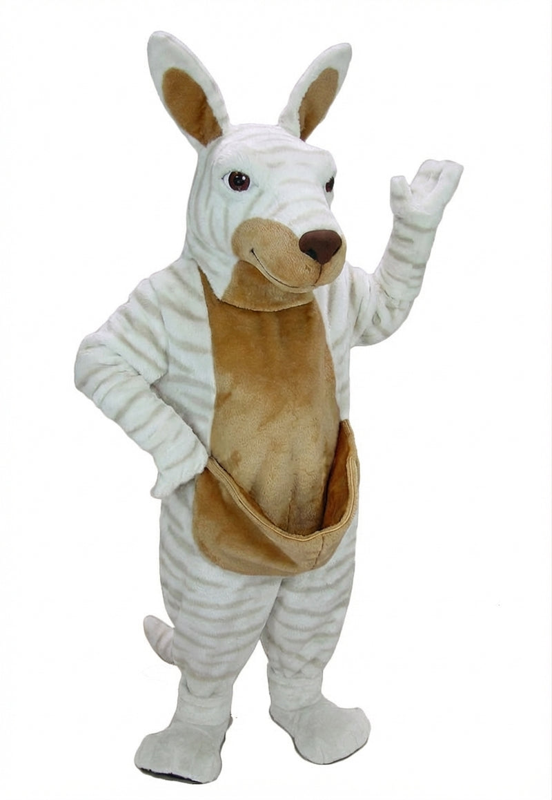 Kangaroo Mascot - Short fur / Albino Tiger mascot costume