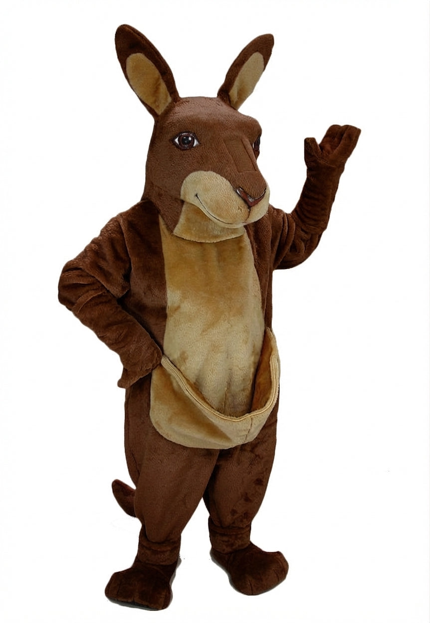 Kangaroo Mascot - Short fur / Chocolate Brown mascot costume