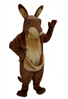 Kangaroo Mascot - Short fur / Chocolate Brown mascot costume