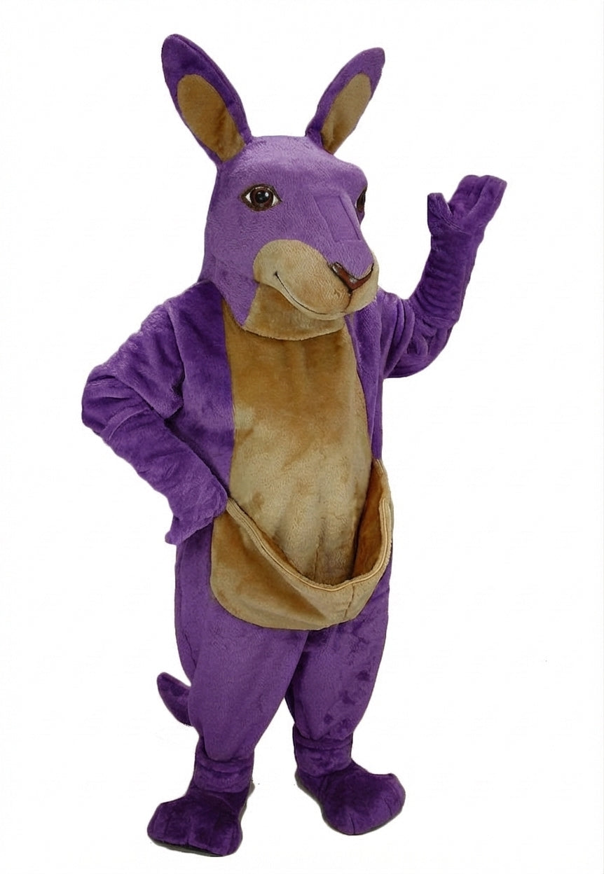 Kangaroo Mascot - Short fur / Purple mascot costume