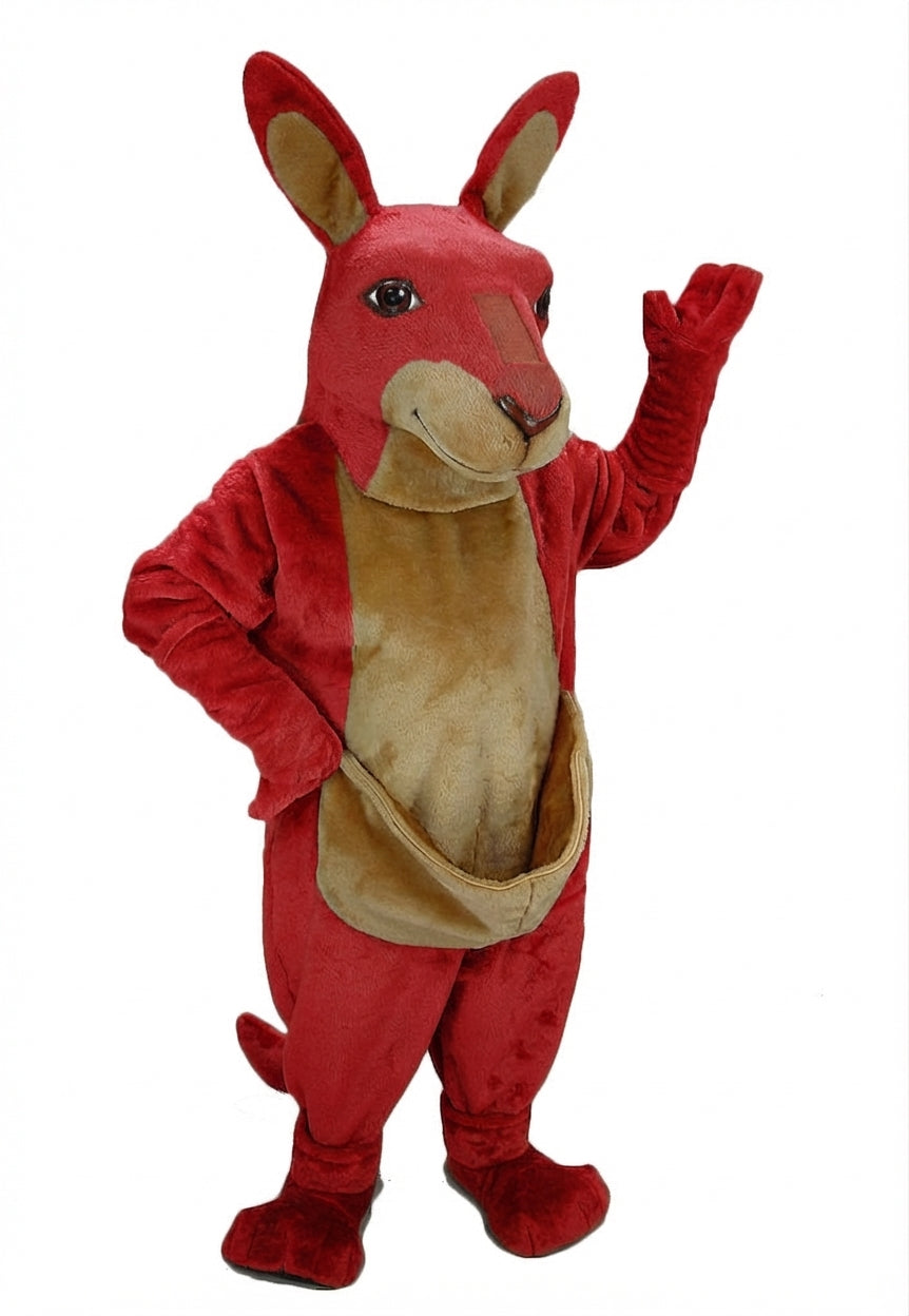 Kangaroo Mascot - Short fur / Red mascot costume