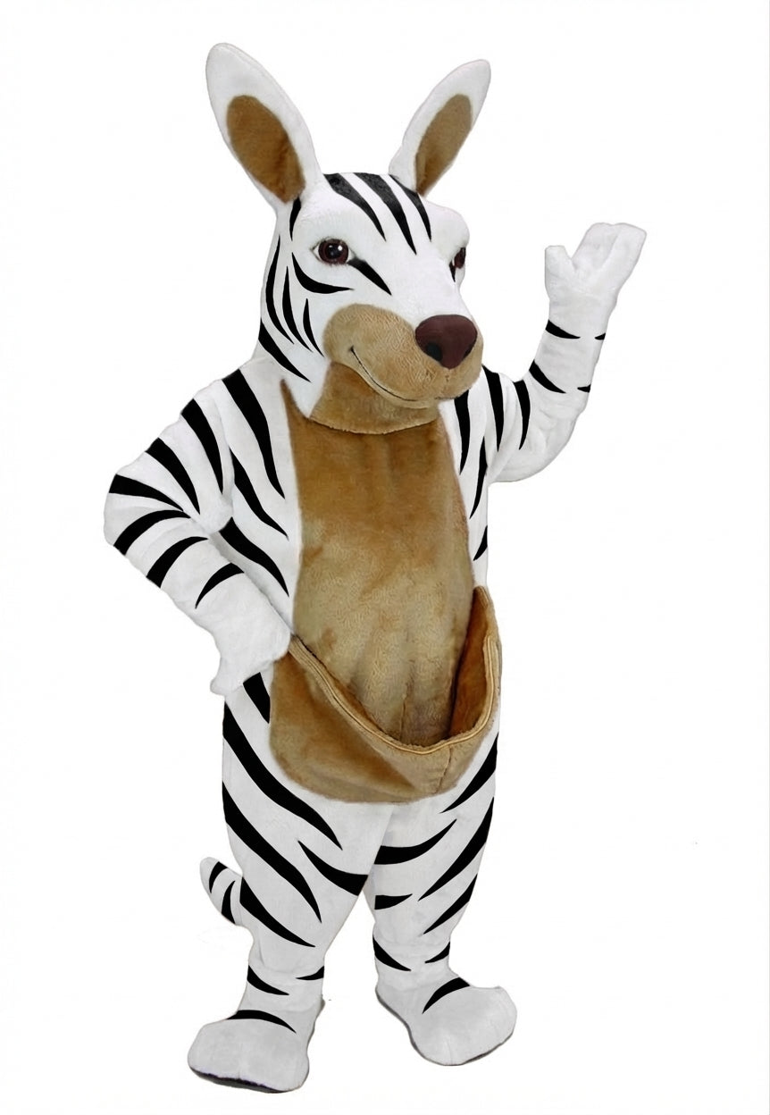 Kangaroo Mascot - Short fur / Zebra mascot costume