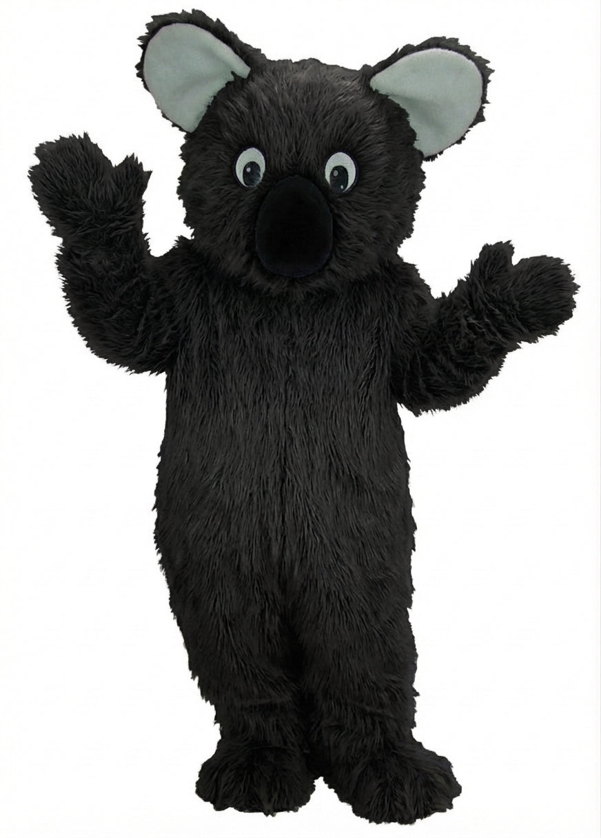 Koala Mascot - Long fur / Black mascot costume