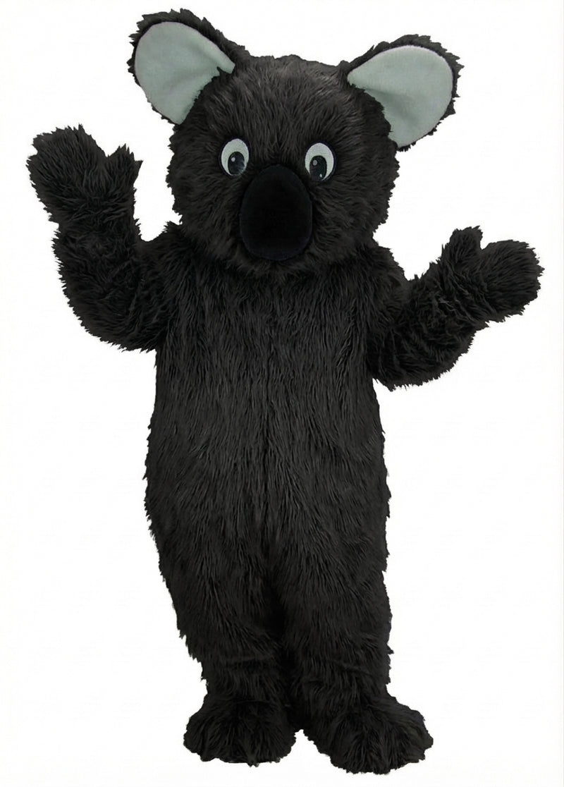 Koala Mascot - Long fur / Black mascot costume