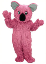 Koala Mascot - Long fur / Bright Pink mascot costume