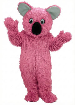 Koala Mascot - Long fur / Bright Pink mascot costume