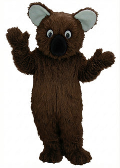 Koala Mascot - Long fur / Dark Brown mascot costume