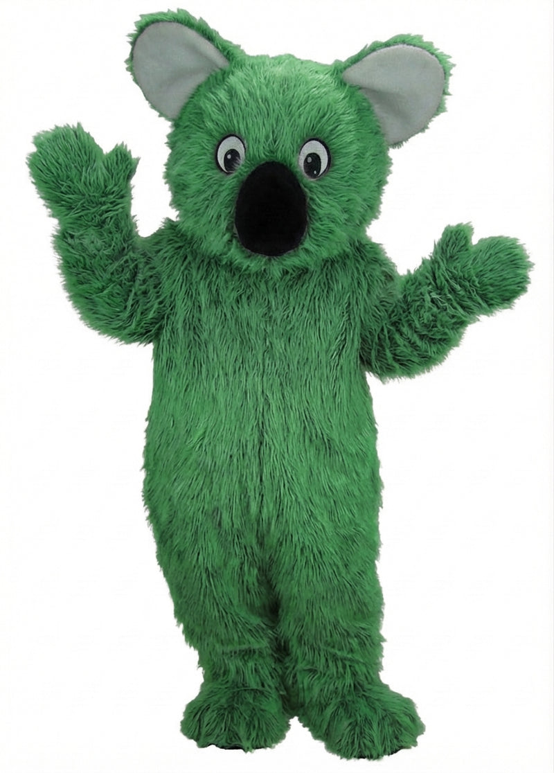 Koala Mascot - Long fur / Green mascot costume