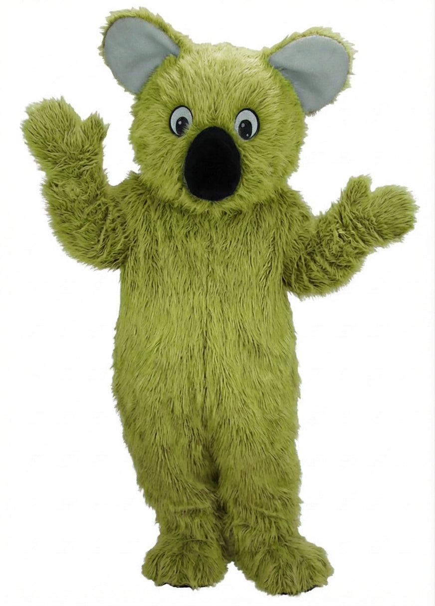 Koala Mascot - Long fur / Lime mascot costume