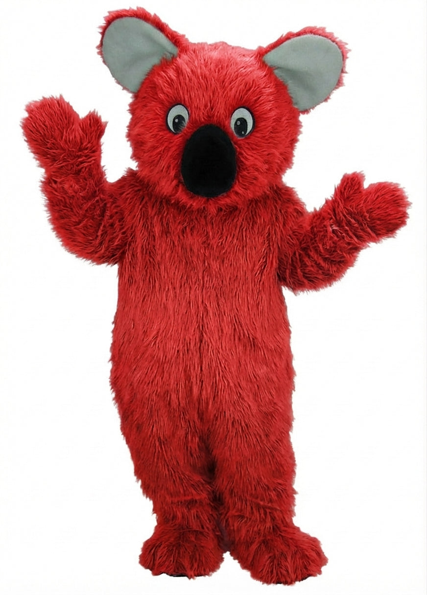 Koala Mascot - Long fur / Red mascot costume