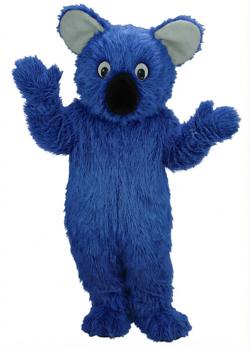 Koala Mascot - Long fur / Royal Blue mascot costume