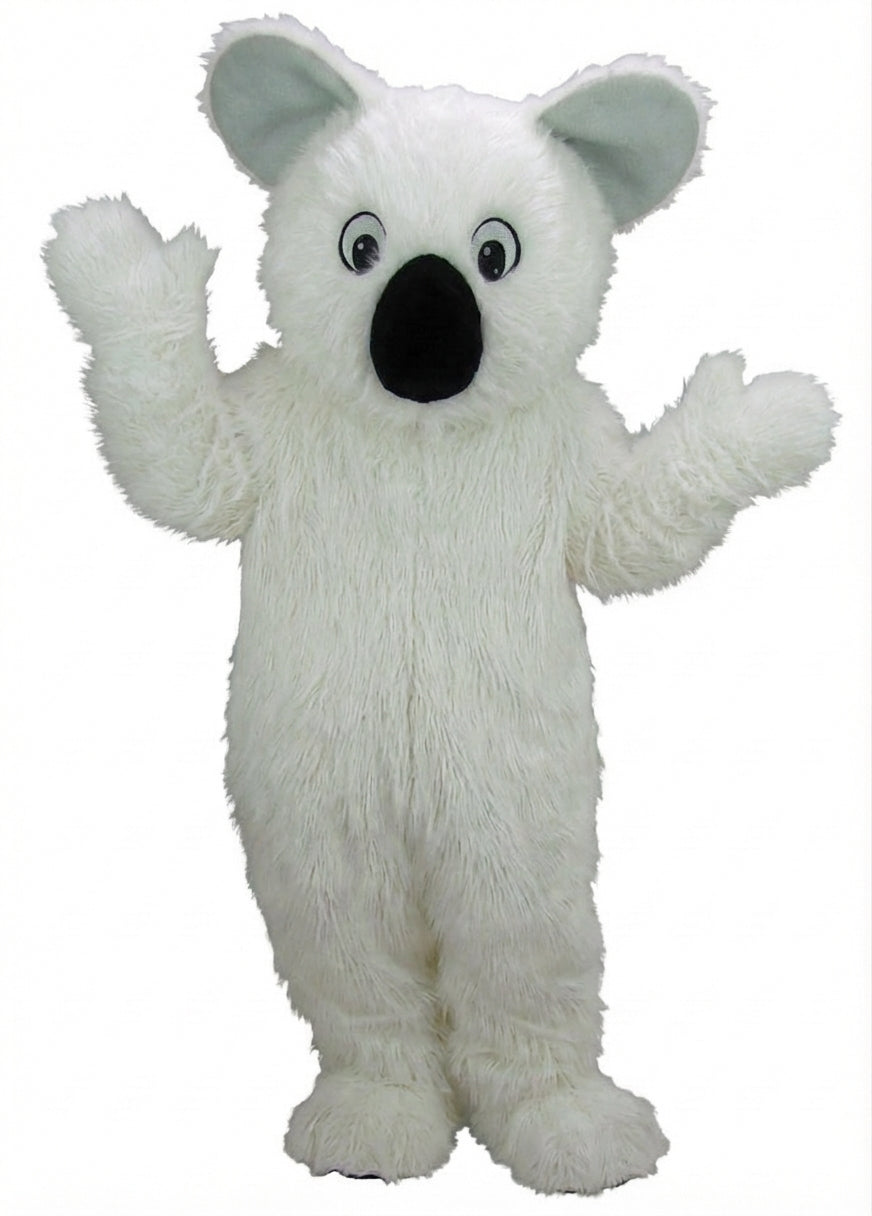 Koala Mascot - Long fur / White mascot costume