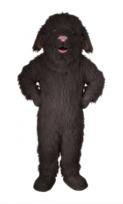 Lamb Mascot (Polyfoam) - long fur Dark Brown