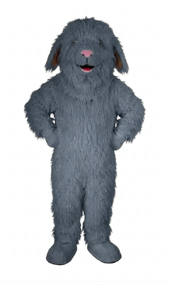Lamb Mascot (Polyfoam) - long fur Grey