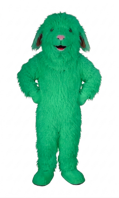 Lamb Mascot (Polyfoam) - long fur Lime