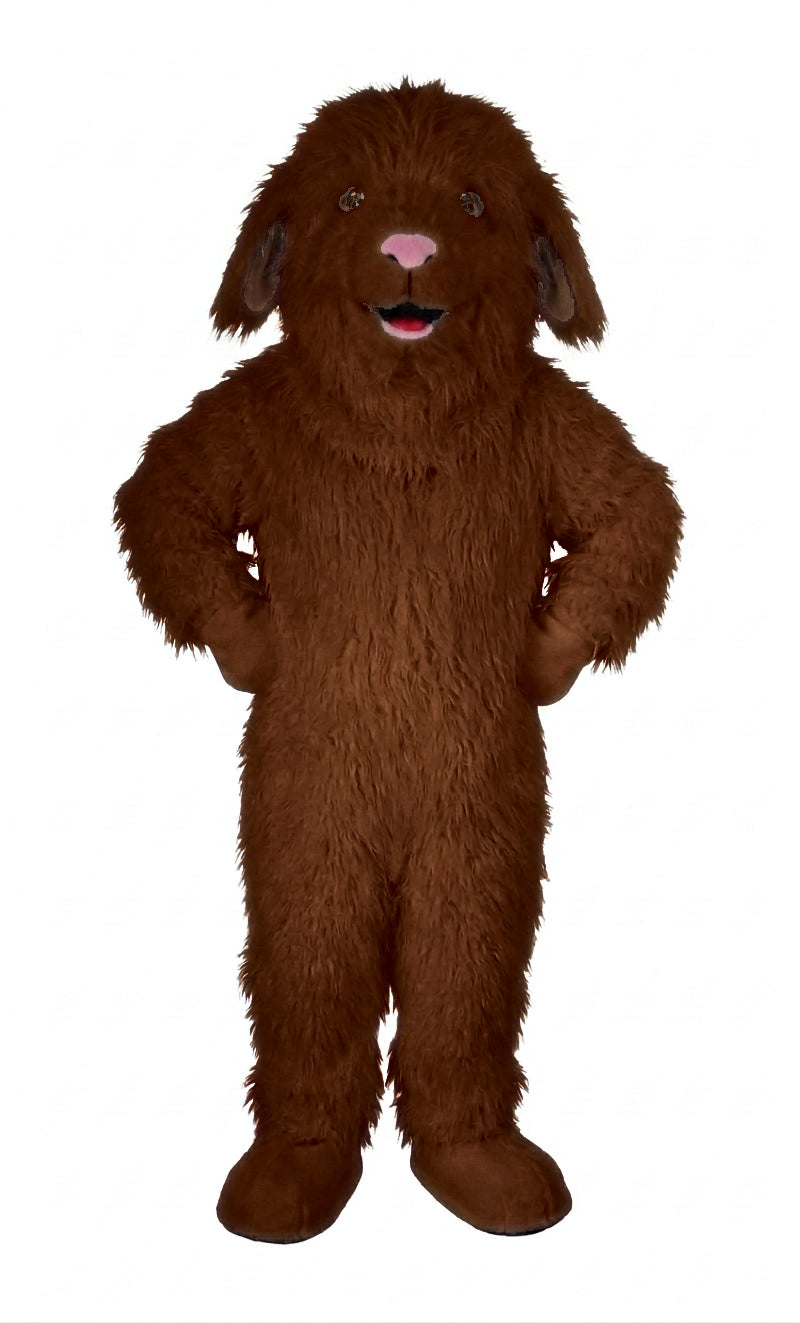 Lamb Mascot (Polyfoam) - long fur Rust