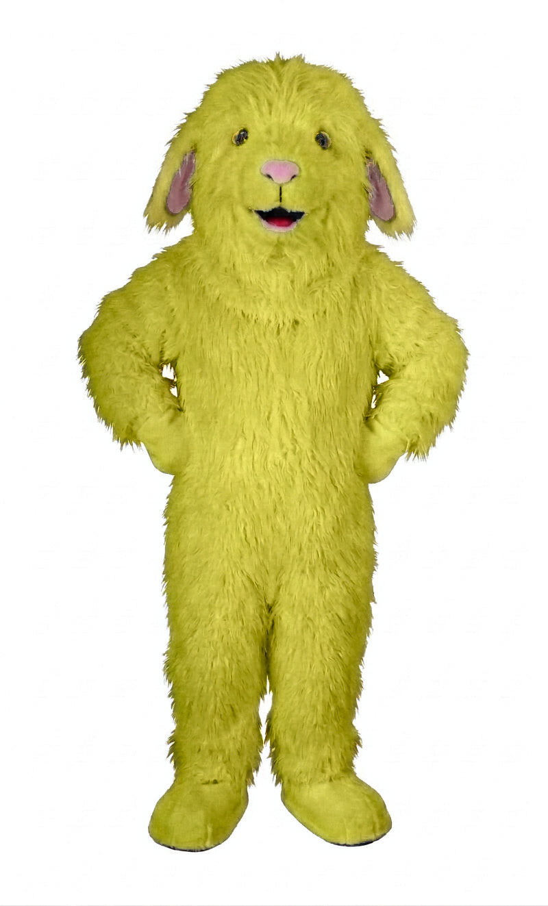 Lamb Mascot (Polyfoam) - long fur Yellow