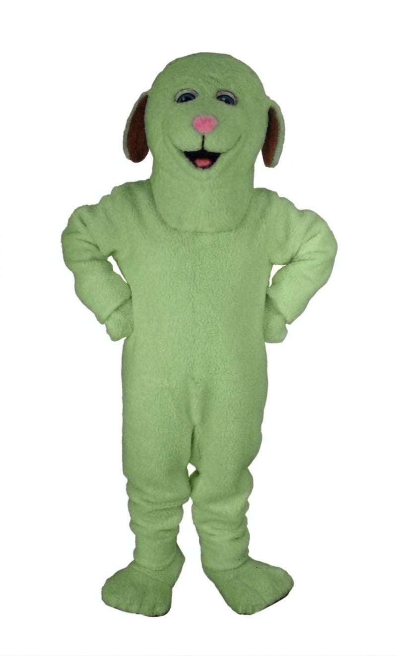 Lamb Mascot (Polyfoam) - short fur Lime