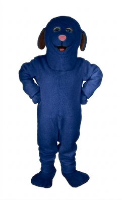 Lamb Mascot (Polyfoam) - short fur Navy Blue