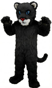 Leopard Cub Mascot (Thermolite) - Long fur / Black mascot costume
