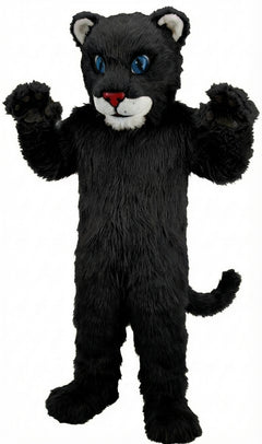 Leopard Cub Mascot (Thermolite) - Long fur / Black mascot costume