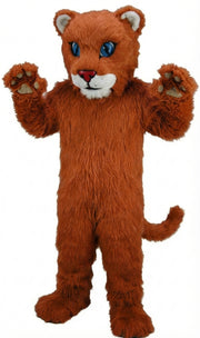 Leopard Cub Mascot (Thermolite) - Long fur / Rust mascot costume