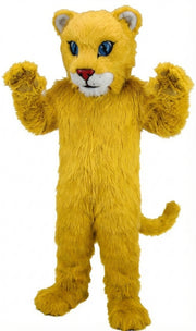 Leopard Cub Mascot (Thermolite) - Long fur / Yellow mascot costume