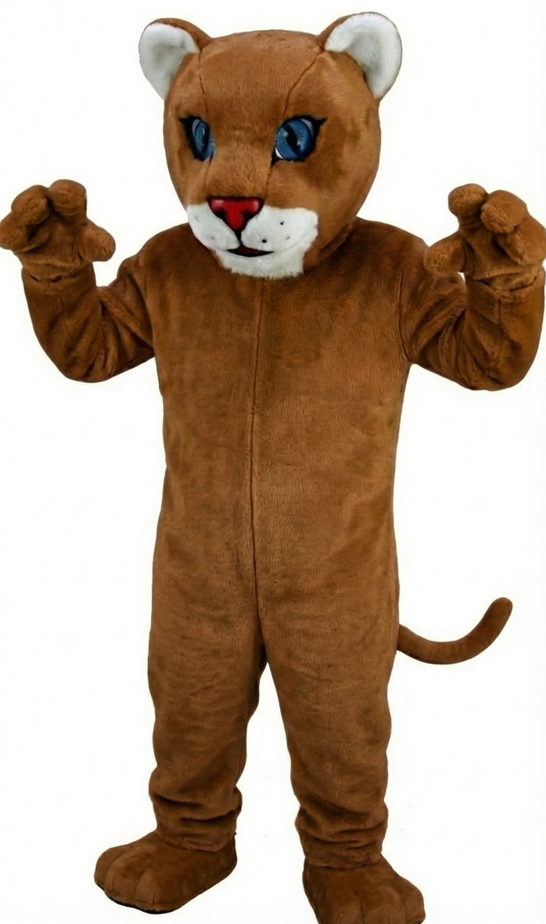 Leopard Cub Mascot (Thermolite) - Medium fur / Brown mascot costume
