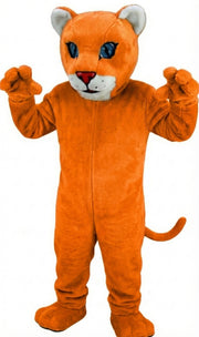 Leopard Cub Mascot (Thermolite) - Short fur / Bright Orange mascot costume