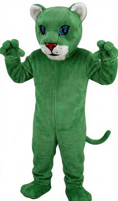 Leopard Cub Mascot (Thermolite) - Short fur / Green mascot costume
