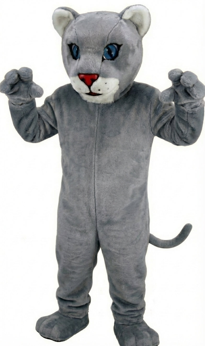 Leopard Cub Mascot (Thermolite) - Short fur / Grey mascot costume