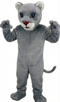 Leopard Cub Mascot (Thermolite) - Short fur / Grey mascot costume