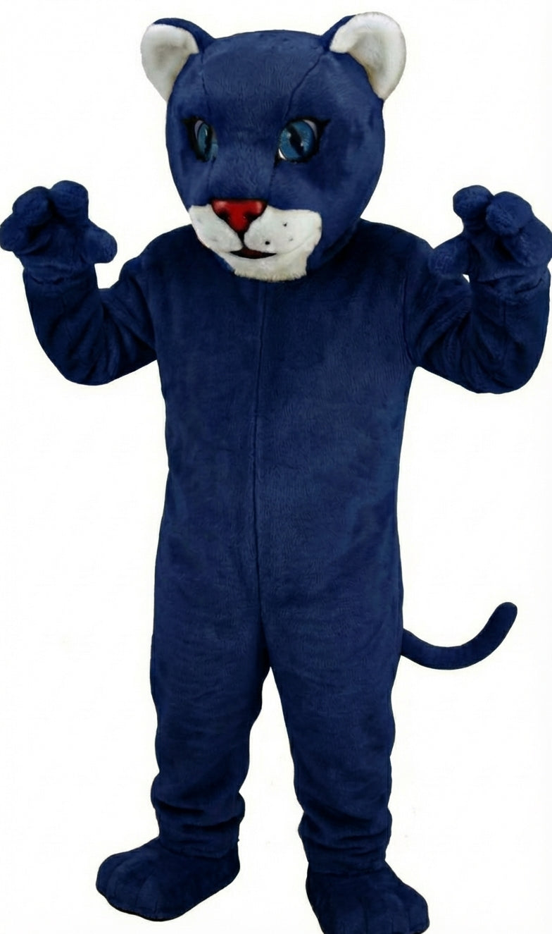 Leopard Cub Mascot (Thermolite) - Short fur / Navy Blue mascot costume