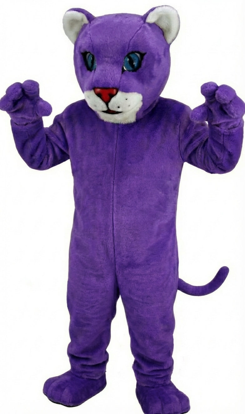 Leopard Cub Mascot (Thermolite) - Short fur / Purple mascot costume